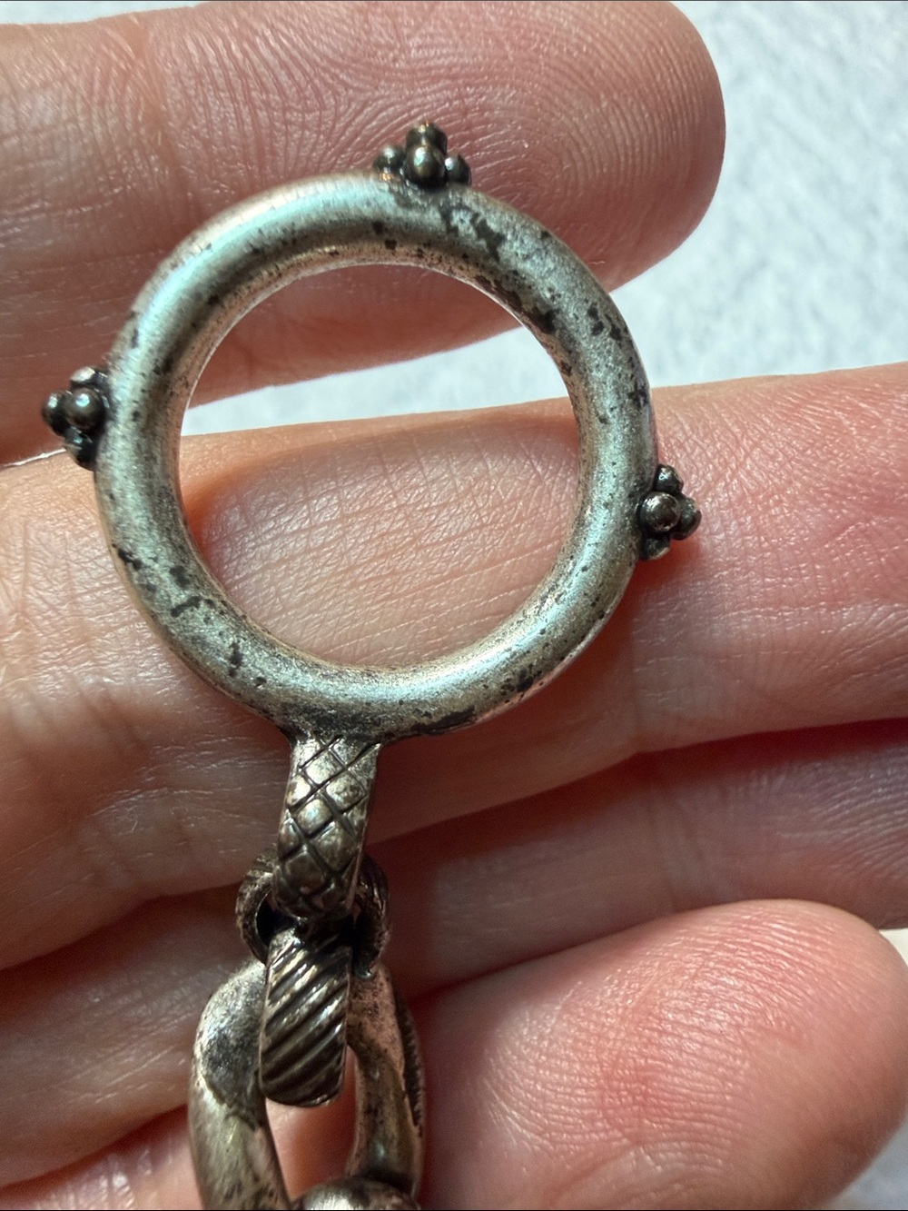 Lucky Brand Turquoise Rose Silver-Tone Toggle Bracelet - Picture 10 of 16